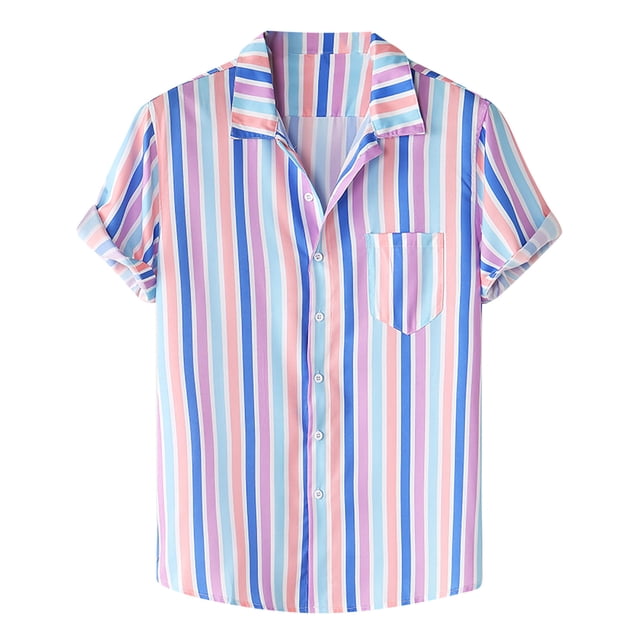 DPTALR Chemise d'Été Imprimée Décontractée pour Hommes à Manches Courtes avec Col