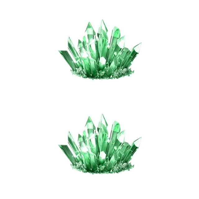 Guardoinrt Interactive Crystal Growing Experiment Science Kit for Kids Conduct Crystals Green 175x125x60mm 2Set