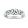 thumbnail image 1 of 1.00ctw Diamond Five Stone Graduated Ring in 14k White Gold, 1 of 1