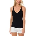 thumbnail image 1 of MixMatchy Women's Solid Sleeveless Rib Knit Scoop Neck Stretch Tank Top, 1 of 5