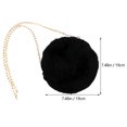 thumbnail image 2 of 1 Pc Comfortable Plush Bag Round Mini Bag Creative Shoulder Bag with Chain Strap, 2 of 9