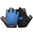 thumbnail image 5 of Guantes deportivos para hombres y mujeres, para exteriores, ciclismo, pesca, montañismo, fitness, medio dedo, resistentes al desgaste, finos, a prueba de golpes, 5 of 5