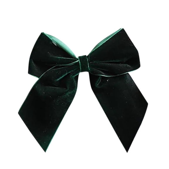 WWG Velvet Christmas Bow Decoration, Classic Holiday Ribbon Bow for Tree Wreath Gift Wrapping, Handcrafted Vintage Style, 18.5x15.5cm, Includes 1 Bow, for Christmas Party Home Decor