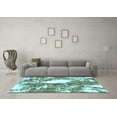 thumbnail image 3 of Ahgly Company Indoor Rectangle Abstract Light Blue Modern Area Rugs, 5' x 8', 3 of 4