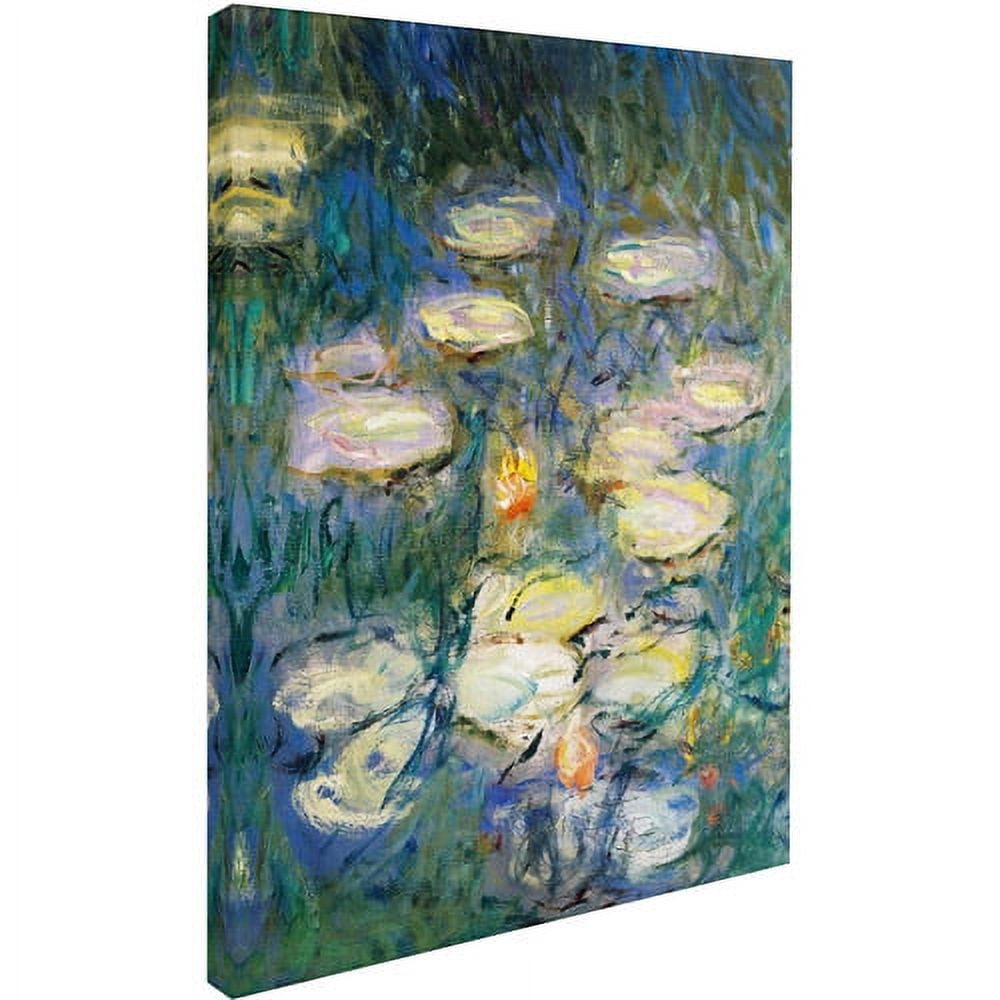 Trademark Fine Art "Water Lilies V" 1840-1926 Canvas Art by Claude Monet