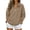 AZ26_Brown, variant on Full Zip Up Sweatshirt Women No Hood Oversized Loose Casual Long Sleeve Collared Jacket Fall Winter Clothes with Pockets Royal Blue L