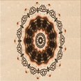 thumbnail image 1 of Ahgly Company Indoor Square Patterned Light Brown Area Rugs, 7' Square, 1 of 6