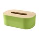 thumbnail image 2 of MTBLYS Funda para caja de pañuelos de papel|Dispensador de pañuelos de gran capacidad con tapa de madera|Almacenamiento de pañuelos faciales para escritorio|sala de estar|dormitorio|baño|cocina, 2 of 6