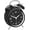 Black, variant on 4 inches Twin Bell Loud Alarm Clock for Heavy Sleepers (Chrome Finish)