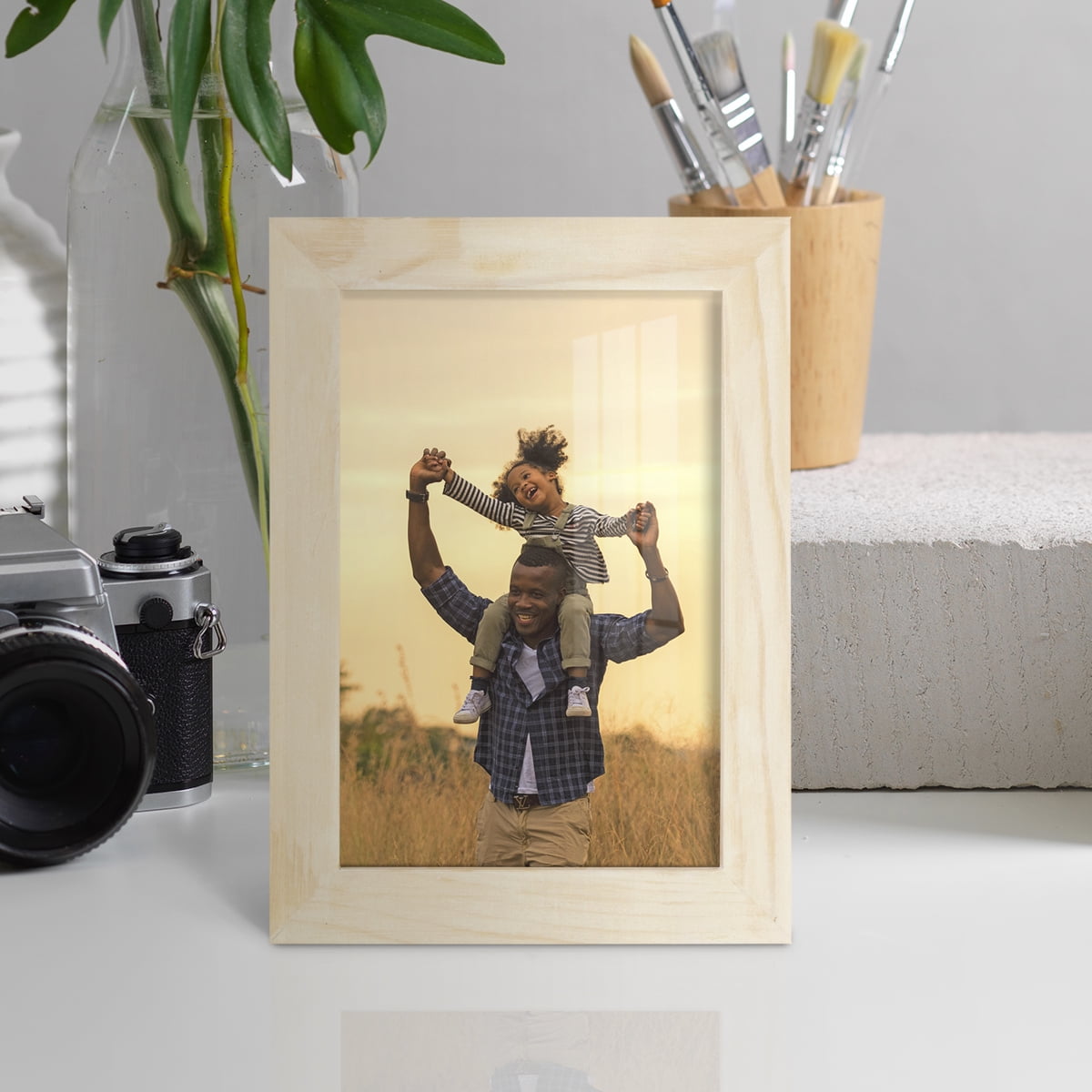 5x7 Wood Grain Picture Frame - Palo Santo