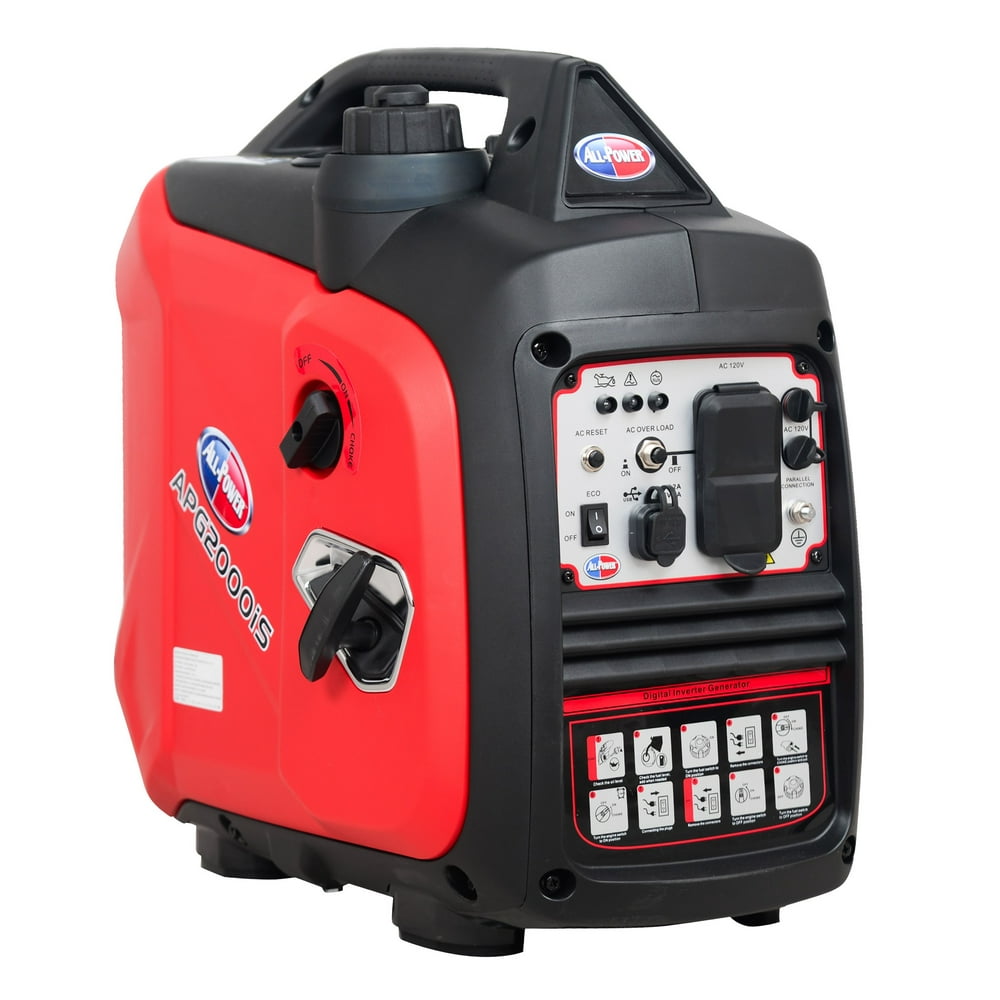 All Power 2300 Watt Portable Inverter Generator, Compact & Quiet, Gas