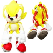 Kellytoy Sonic the Hedgehog Unisex Plush Backpack, Yellow