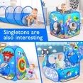 thumbnail image 6 of PigPigPen 5pc Play tent with Tunnel for Toddlers Baby Ball Pits Indoor Outdoor Polyester Playhouse, 6 of 7