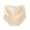 Beige-259, variant on Clearance & Promo,High Waist Tummy Lifting Briefs, Solid Color Lace, Breathable Underwear, For Women, Butt Enhancing, Compression Shapewear, Seamless, Comfort Fit All-Day Wearable|Cotton,Pink