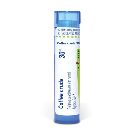 Boiron Coffea Cruda 30C, Homeopathic Medicine for Sleeplessness With Mental Hyperactivity, 80 Pellets