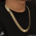 thumbnail image 2 of LoveBling 10k Yellow Gold 14mm RX Chain Necklace (26 inches), 2 of 5