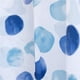 thumbnail image 4 of Cortina de ducha azul de 180 x 180 cm, tela de poliéster impermeable resistente al moho, cortina de baño larga decorativa lavable a máquina., 4 of 5