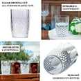 thumbnail image 5 of Efavormart 6-Pack Plastic Tumblers, 16oz Unbreakable Drinking Glasses Crystal Cut Style Clear - Shatterproof Short Cups, 5 of 11