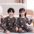 thumbnail image 4 of Conjunto de pijamas de Navidad para niños y niñas, ropa de dormir para adolescentes, 2 piezas, 6, 8, 10 y 12 años, 4 of 4