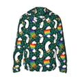 thumbnail image 3 of Uemuo Lgbt Penguin Pattern Women's Full Zip UPF 50+ Sun Protection Hoodie Jacket Long Sleeve Sun Shirt Hiking Outdoor Performance with Pockets-X-Large, 3 of 9