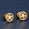 thumbnail image 3 of Pendiente Yinane Estrellas Puntiagudas Acero Inoxidable, 3 of 7