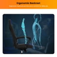 thumbnail image 4 of BestOffice Ergonomic Office Chair, Lumbar Support, Swivel Rolling for Women, Men(Blue), 4 of 7