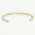 thumbnail image 3 of "You did it…" Rose Gold Stainless Steel Graduation Theme Hidden Message Gift for Her Cuff Bracelet with Gift Set, 3 of 12