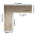 thumbnail image 3 of Absorbent Non-Slip Kitchen Rug - Washable Floor Mat & Corner Carpet for Cooking Area, Living Room & Kitchen, Durable Machine-Washable Kitchen Floor Mat, 3 of 6