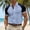 Light Blue Golf Shirts, variant on JOANKDMI Golf Shirts for Men Short Sleeve Contrast Raglan Sleeve Color Block Athletic Tees Moisture Wicking Casual Button Tops Breathable Tennis Pullover S-5XL