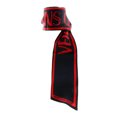 thumbnail image 2 of Versace Jeans Couture Black/Chilli Signature Rosy Print Slim Scarf for womens, 2 of 4