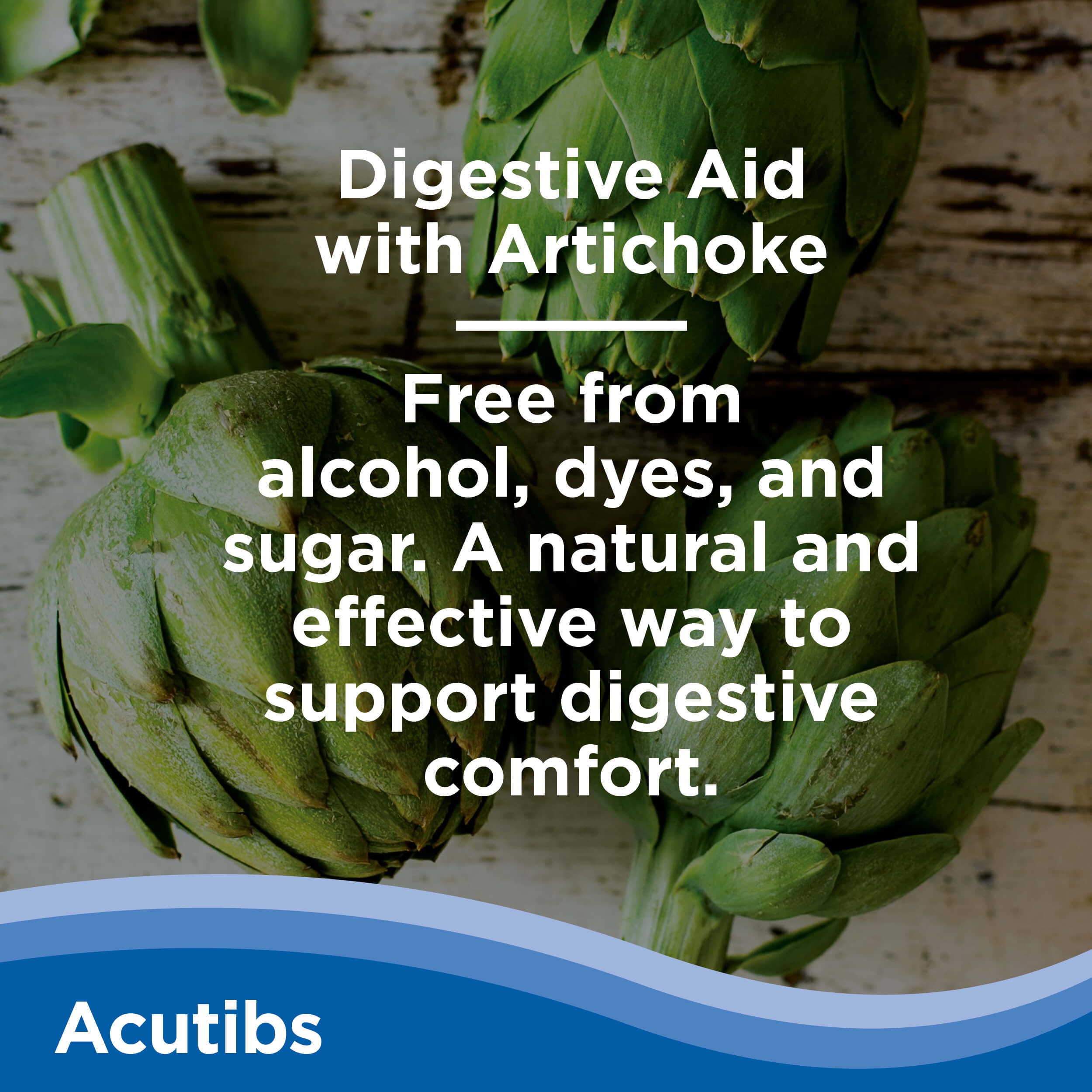 CalmCo Acutibs, Vegetarian Capsules, Artichoke & Ginger Extracts, May Relieve Gastric Discomfort*, Anti-Nausea, Combats Abdominal Pain and Bloating, Natural Digestive Relief, 60 Count