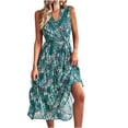 thumbnail image 1 of Vestido ajustado con cuello en V sin mangas de primavera y verano informal con estampado elegante para mujer OAVQHLG3B Store lin121212, 1 of 5