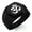 Black, variant on Stainless Steel Sacred Sanskrit Om Engraved Hexagon Crest Flat Top Biker Style Polished Ring