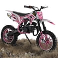 thumbnail image 2 of Floseru 49cc Dirt Bike, 2-Stroke Gas Power Motocross Bike for Kids,Off Road Mini Motorcycle Pocket Motorbike with Front Rear Disc Brakes Up to 25 Mph, Weight Support Up to 220 LBS Birthday Gifts, 2 of 8