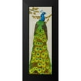 thumbnail image 2 of Wang, Melissa 9x18 Black Modern Framed Museum Art Print Titled - Vintage Peacock I, 2 of 5