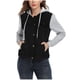 thumbnail image 1 of Puntoco, chaqueta informal para mujer, cárdigan, manga larga, capucha, bolsillo, abrigo de retales, cordón superior, liquidación Puntoco Puntoco-1537, 1 of 9