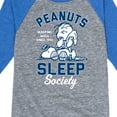 thumbnail image 3 of Peanuts - Peanuts Sleep Society - Toddler & Youth Raglan Graphic T-Shirt, 3 of 5