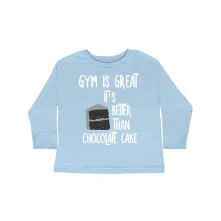 

Inktastic Gym Is Great White Text Gift Toddler Boy or Toddler Girl Long Sleeve T-Shirt