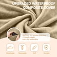 thumbnail image 5 of DIPU-Home 4FT Bean Bag Chair Adult Size, Memory Foam Filling Bean Bag Chairs for Adults and Teen, Large Bean Bags, Sofa Puff Gigante Con Relleno Grande for Living Room/Bedroom (khaki), 5 of 6