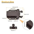 thumbnail image 2 of Unique Bargains 4 Set ABS Automatic Spring Loaded Push to Open Door Catch Touch Lock, Brown, 2 of 6