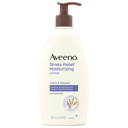 Aveeno Stress Relief Moisturizing Lotion - Lavender 18 oz