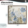 thumbnail image 4 of Stupell Industries Farmhouse Peaceful Blue Iris Garden Brown Floating Frame Canvas Art, 25 x 25, by Lanie Loreth, 4 of 8