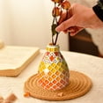 thumbnail image 3 of Dserhfy 1 Set Handmade Mosaic Vase Kit with Wooden Vase Mosaic Tiles Tools Kids Adults Beginner Handcrafted Flower Vase Craft Kit Decoration, 3 of 8