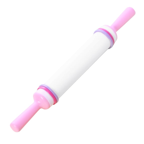 Kitchen Non-stick Cake Roller Rolling Pin Fondant Dough Pastry DIY Baking Tool Pink Food Grade Plastic