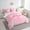 Pink, variant on Erosebridal Kawaii Cartoon Bow Bed in a Bag Twin Size, Geometric Gradient Grid Bed Set, Reversible 7 Pieces