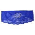 thumbnail image 4 of Ropa interior de hombre con encaje elástico y espalda en T, bikini de tiro bajo, tanga genial Azul, 4 of 9
