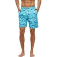 thumbnail image 2 of Tyhengta Men's Beach Pants Quick Drying Swimming Trunks Mesh Lining Shark 34, 2 of 5
