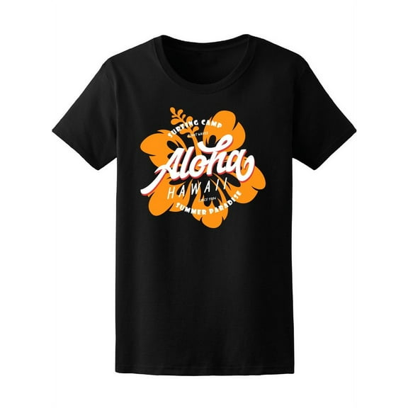 Surfing Aloha Tropical Hawaii T-Shirt Women -Image by Shutterstock, Female x-Large