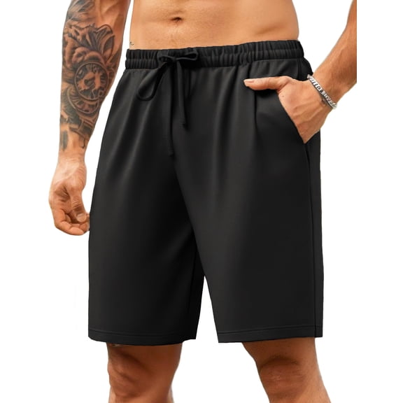 COOFANDY Summer Shorts for Men Lightweight Above Knee Shorts Casual Drawstring Athletic Shorts