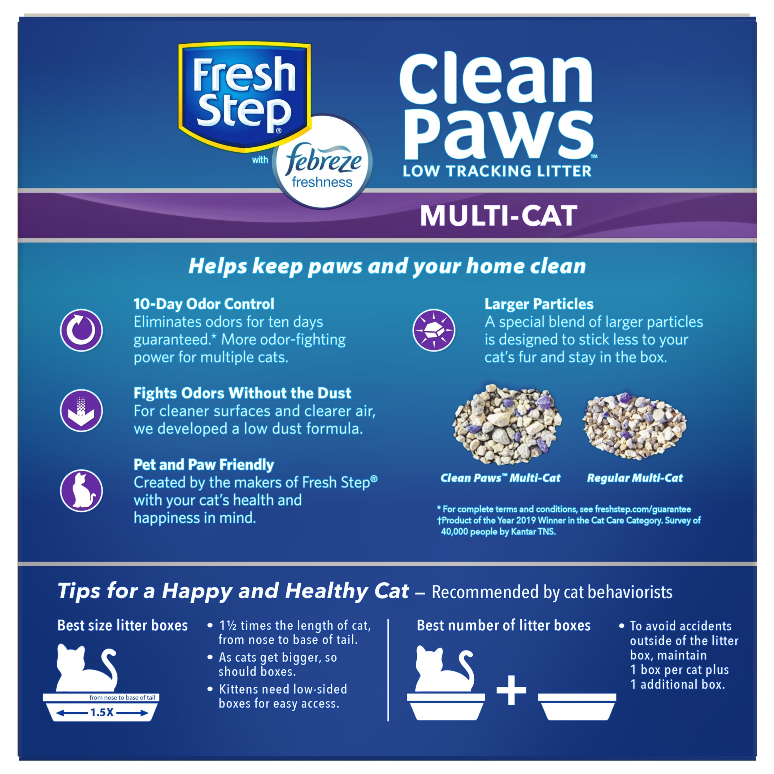 Clean Paws® Multi-Cat Scented Litter with the power of Febreze